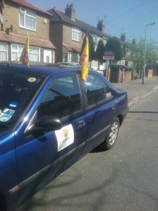 Car kitted out for campaigning